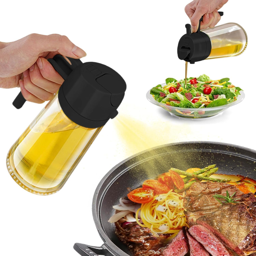 Recipiente para aceite de plástico 2 en 1